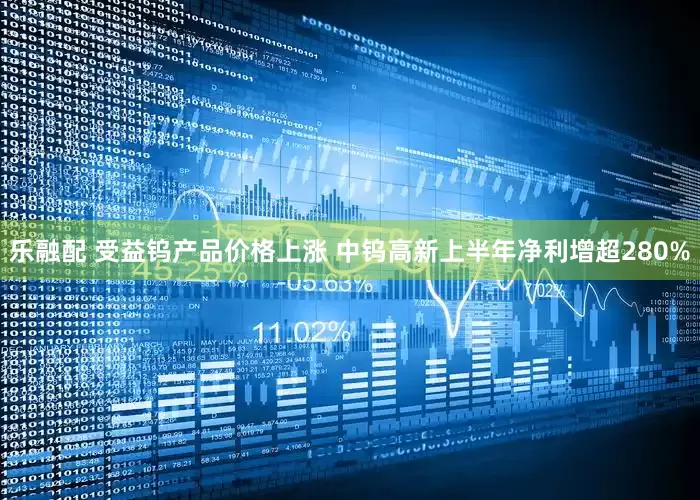 乐融配 受益钨产品价格上涨 中钨高新上半年净利增超280%